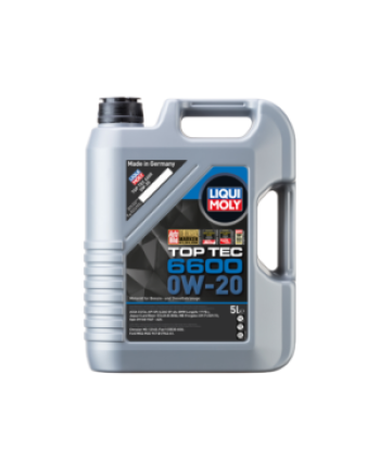 LIQUI MOLY Top Tec 6600 0W20 (5L) – Mercedes-Benz, BMW, Porsche, Volkswagen and Audi Approvals – Last for 10,000km